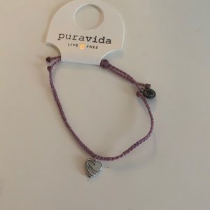 Pura Vida Purple Heart Wave Necklace